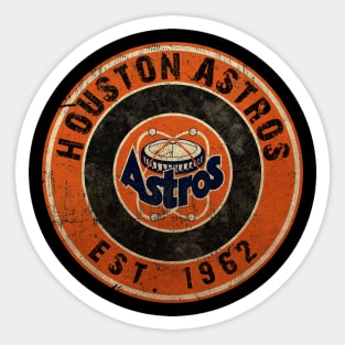 Retro Vintage Houston Astros 70s Sticker